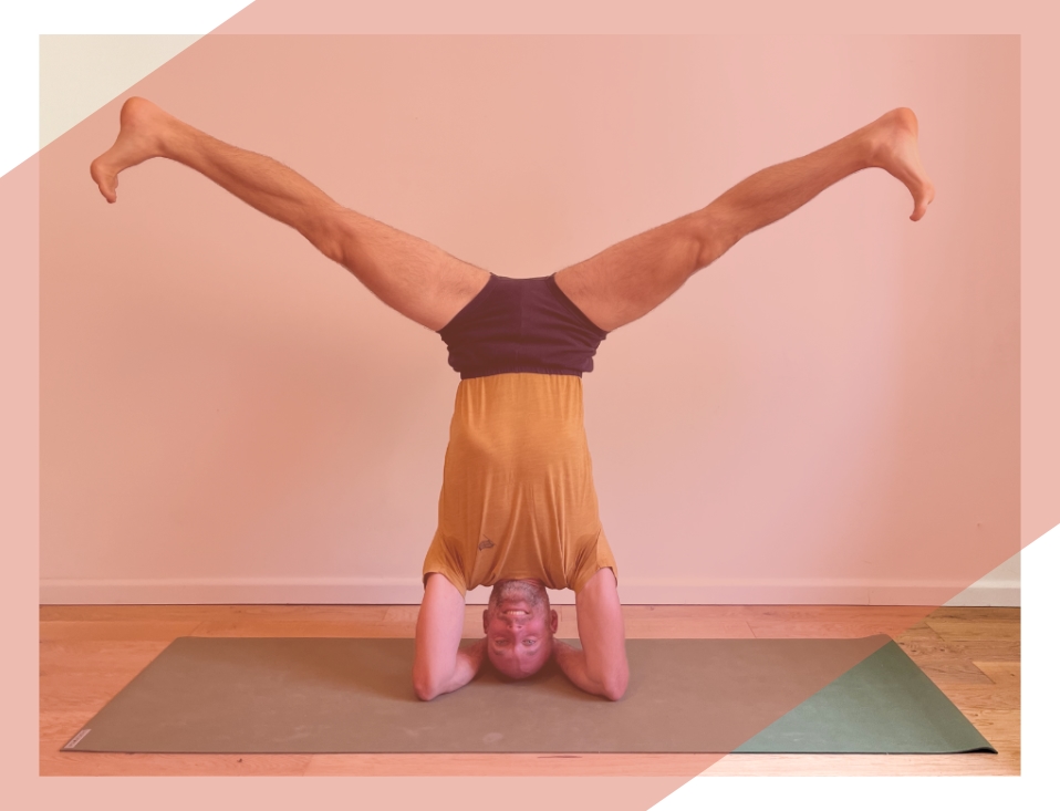 Upavistha Konasana Sirsasana